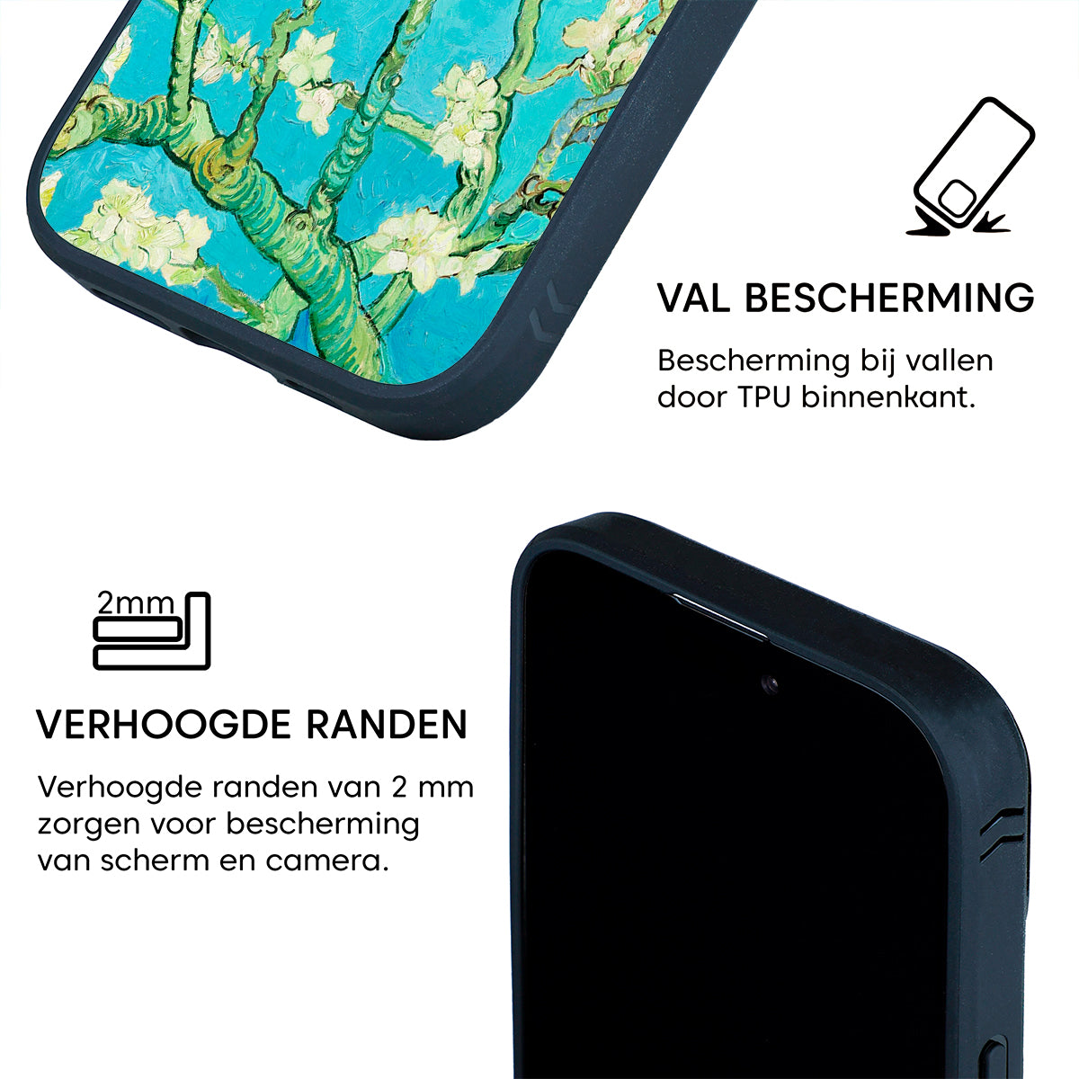 Almond van Gogh Starcase iPhone hoesje detailed view