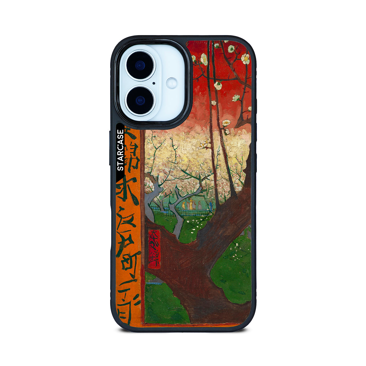 Bloeiende pruimenboomgaard