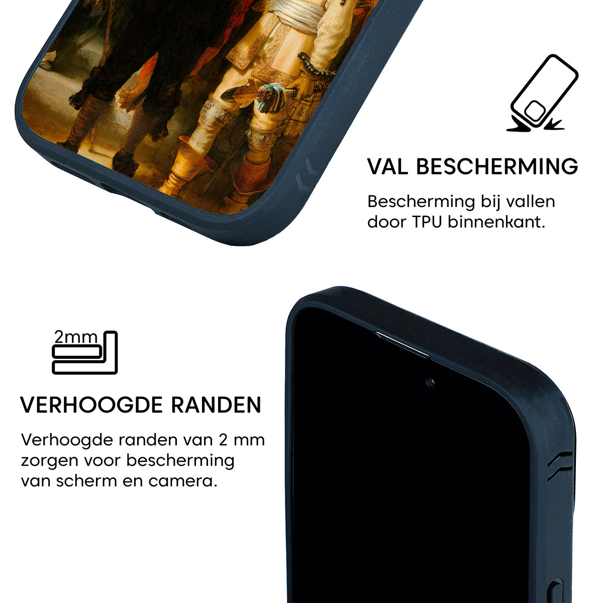 Nachtwacht Starcase iPhone hoesje detailed view